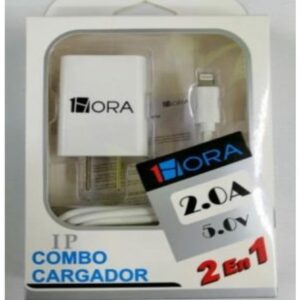CARGADOR IPHONE 1HORA 2.0A C/ USB