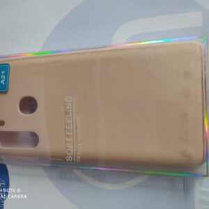 FUNDA JELLY SAMSUNG A21 BEIGE