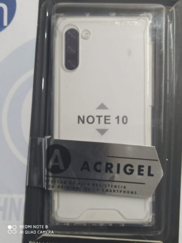 FUNDA ACRIGEL SAMSUNG NOTE 10 TRANSPAREN