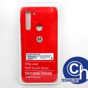 FUNDA NANO SILICON MOTO ONE FUSION ROJO