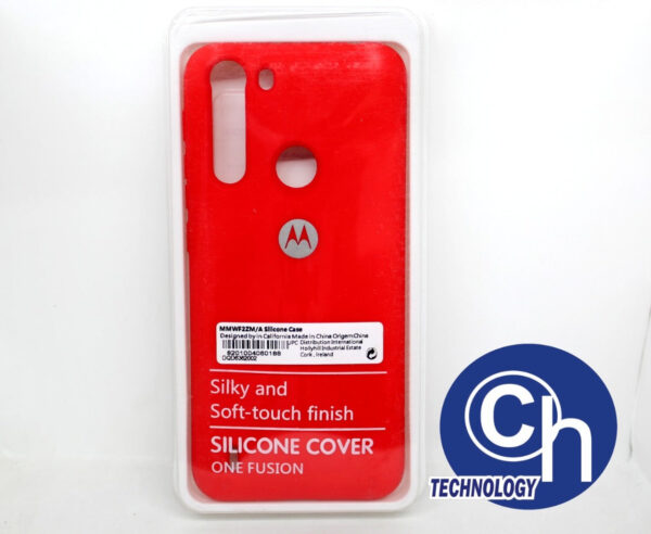 FUNDA NANO SILICON MOTO ONE FUSION ROJO