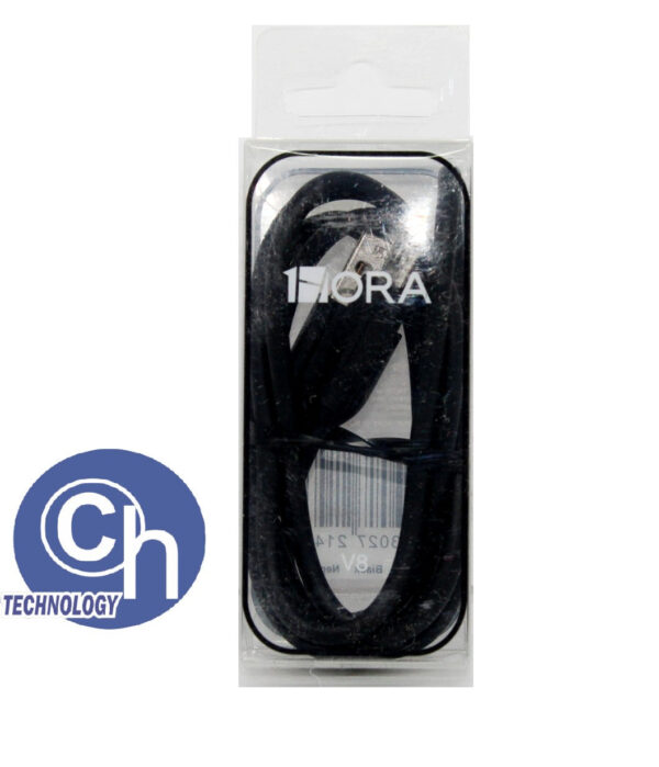 CABLE USB 1 HORA TIPO V8 NEGRO
