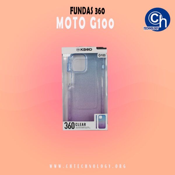 FUNDA 360 MOTO G100 AZUL MORADO