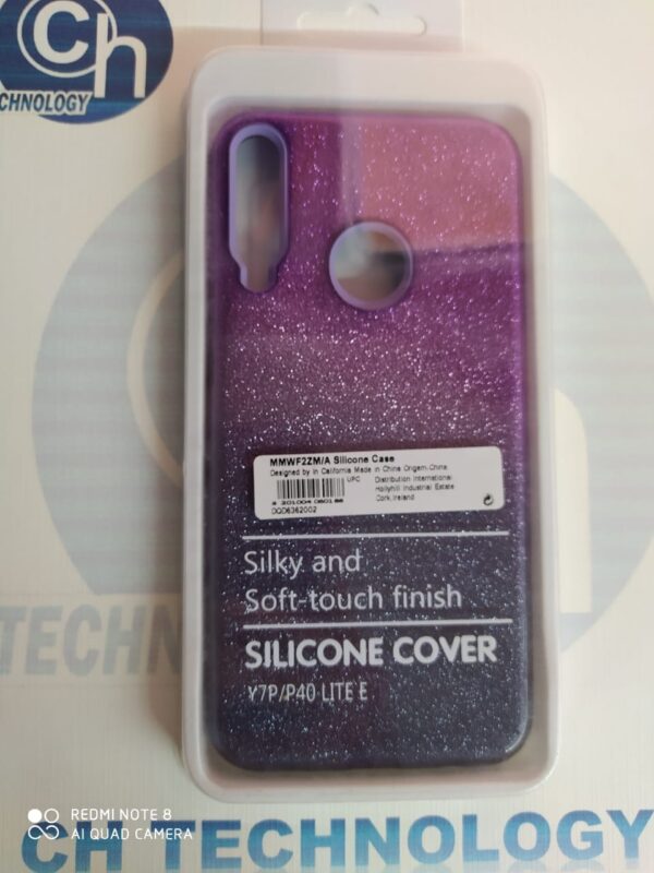 FUNDA GLITTER HUAWEI Y9S BICOLOR MORADO