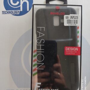 FUNDA 2 EN 1 SAM J6 PLUS NEGRO