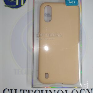FUNDA JELLY SAMSUNG A01 BEIGE