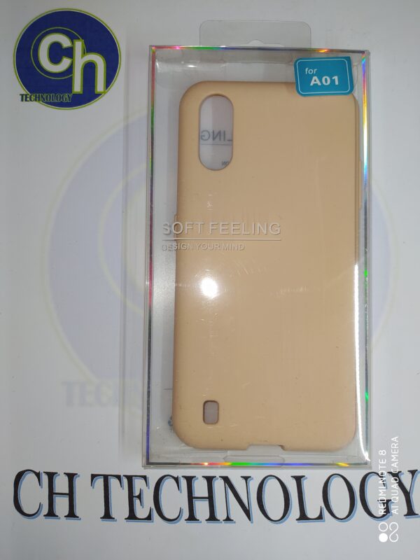 FUNDA JELLY SAMSUNG A01 BEIGE