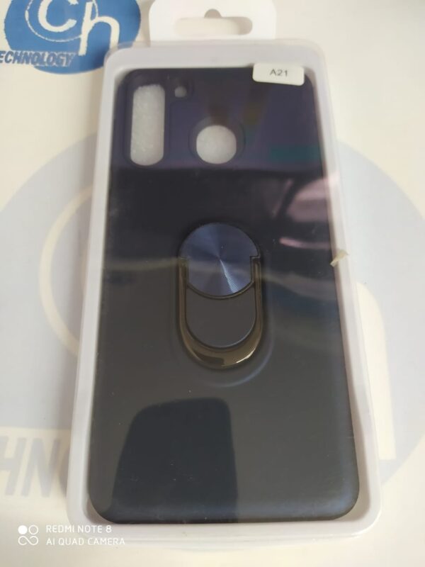 FUNDA ANILLO RUDO SAMSUNG A21 MARINO