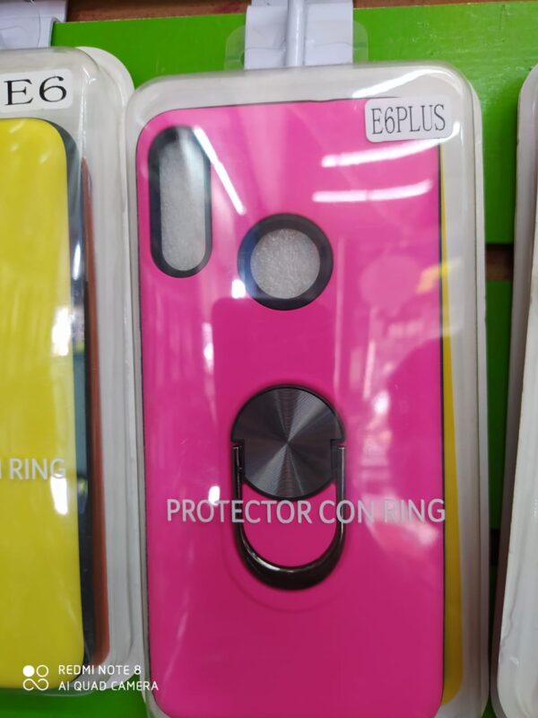FUNDA 3 EN 1 MOTO E6 PLUS FUCSIA