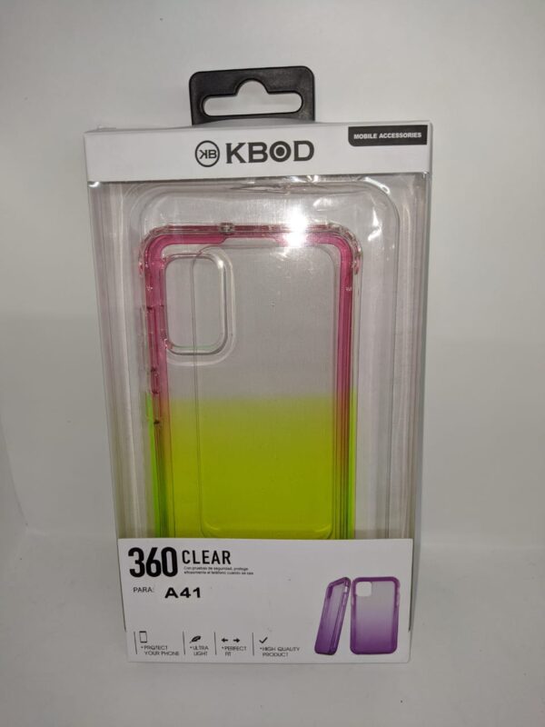 FUNDA 360 SAMSUMG A41 ROSA AMARILLO