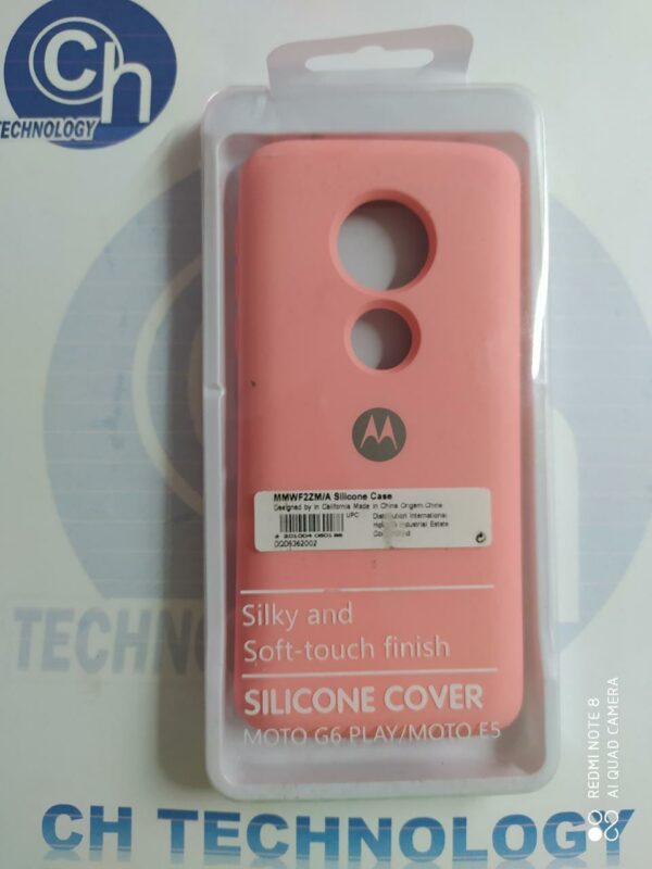 FUNDA NANO SILICON MOTO G6 PLAY/E5 ROSA