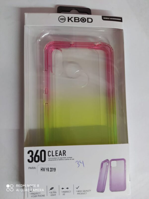 FUNDA 360 REDMI NOTE 9 AMARILLO CON ROSA