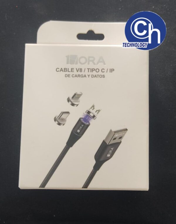 CABLE USB IPHONE, V8 Y TIPO C 1HORA CAJA