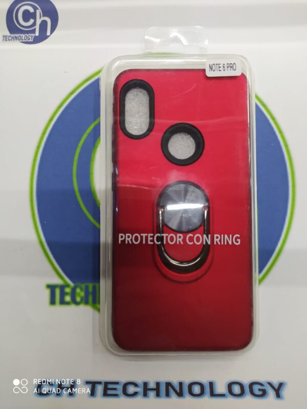 FUNDA 3 EN 1 REDMI NOTE 6 PRO ROJO