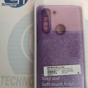 FUNDA GLITTER MOTO G8 POWER LITE MORADO