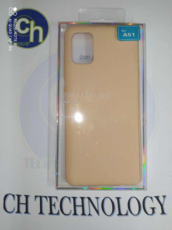 FUNDA JELLY SAMSUNG A51 BEIGE