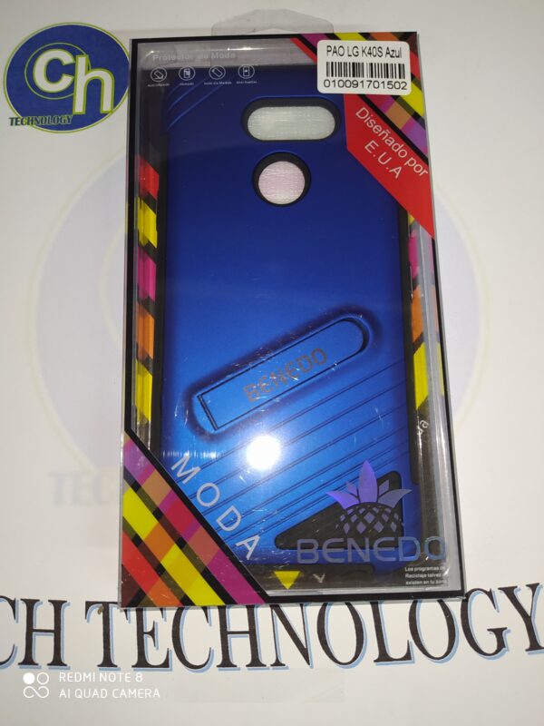 FU SOPORTE CON MICA LG K40S AZUL