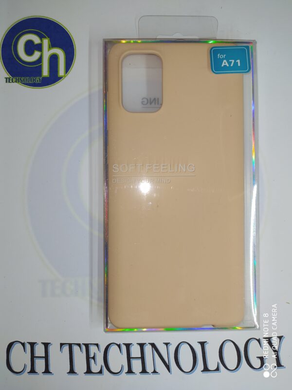 FUNDA JELLY SAMSUNG A71 BEIGE