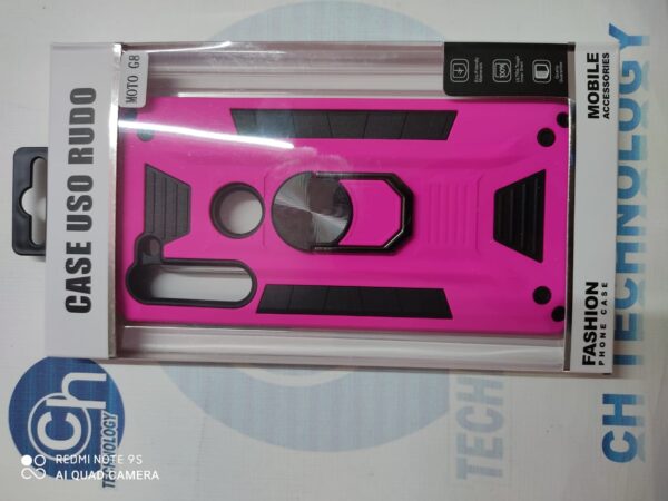 FUNDA ANILLO USO RUDO G8  FUCSIA