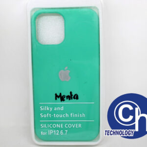 FUNDA NANO SILICON IPHONE 12 6.7 MENTA