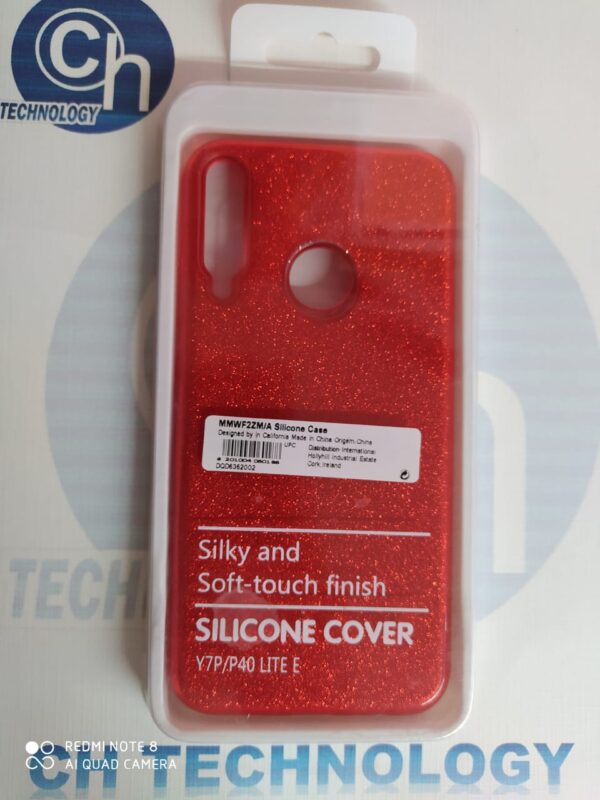FUNDA GLITTER HUAWEI Y9S  ROJO