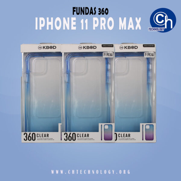 FUNDA 360 IPHONE 11 PRO MAX AZUL