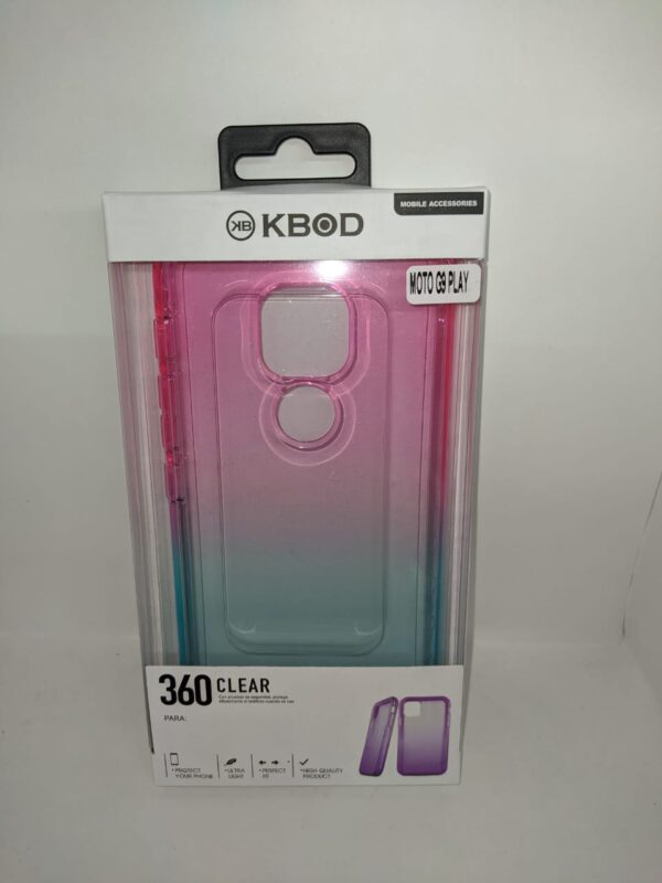 FUNDA 360 MOTO G9 PLAY ROSA AZUL