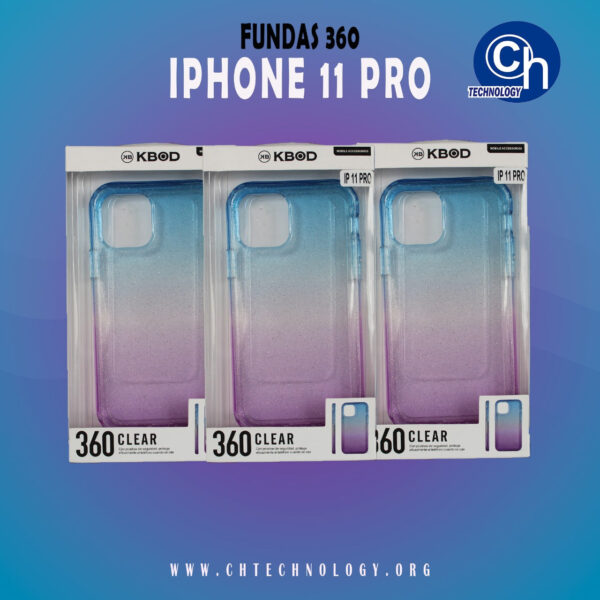 FUNDA 360 IPHONE 11 PRO 5.8 AZUL MORADO