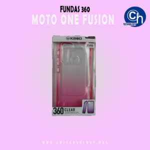 FUNDA 360 MOTO ONE FUSION ROSA
