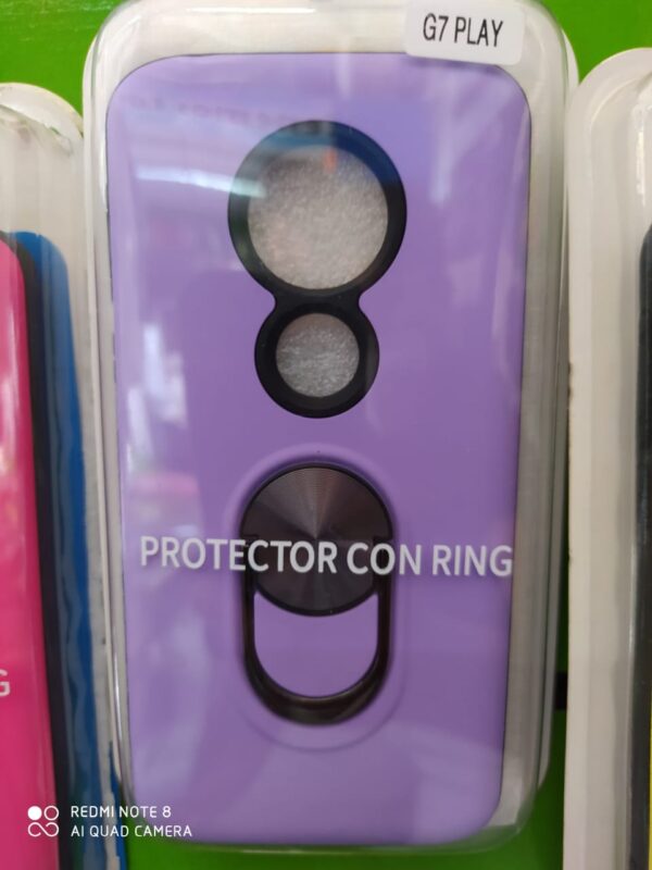 FUNDA 3 EN 1 MOTO G7 PLAY MORADO