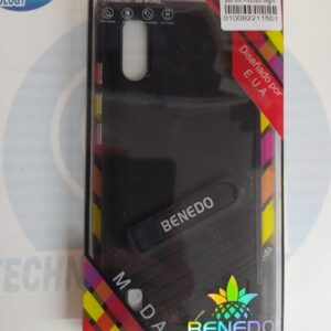 FUNDA SOPORTE CON MICA ZTE A5 2020 NEGRO