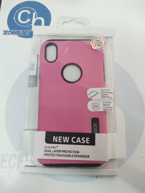 FUNDA DUAL PRO NEW CASE IPHONE XR ROSA