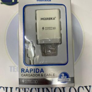 CARGADOR QUICK MOREKA TIPO C 3.5A TIPO C