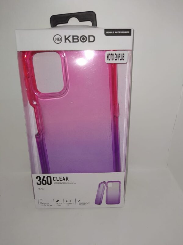 FUNDA 360 MOTO G9 PLUS ROSA MORADO