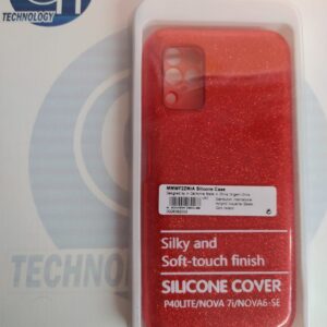 FUNDA GLITTER HUAWEI P40 LITE ROJO