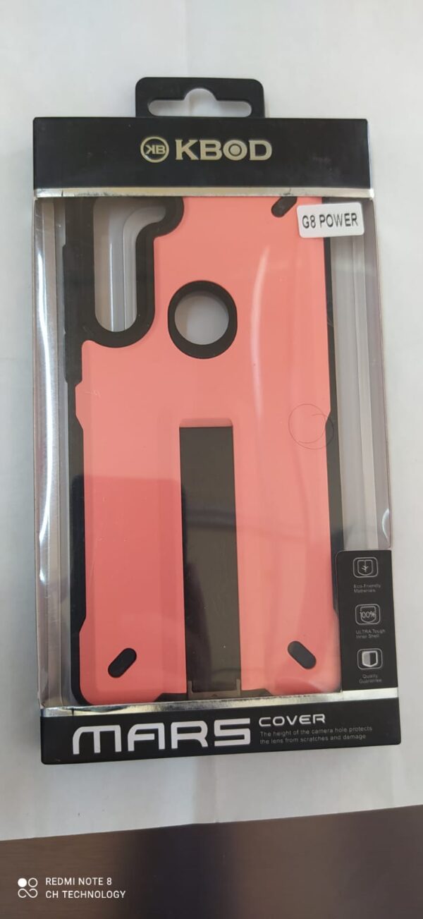 FUNDA MARS COVER MOTO G8 POWER DURAZNO