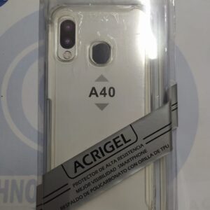 FUNDA ACRIGEL SAMSUNG A40 TRANSPARENTE
