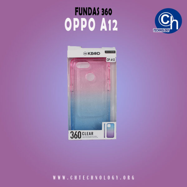 FUNDA 360 OPPO A12 ROSA AZUL