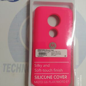 FUNDA NANO SILICON MOTO G6 PLAY/E5 FUCSI