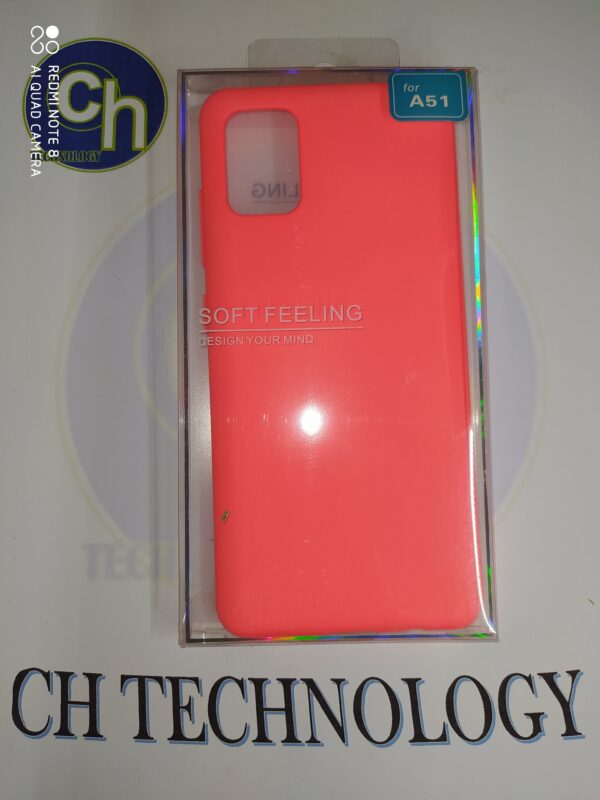 FUNDA JELLY SAMSUNG A51 FUCSIA