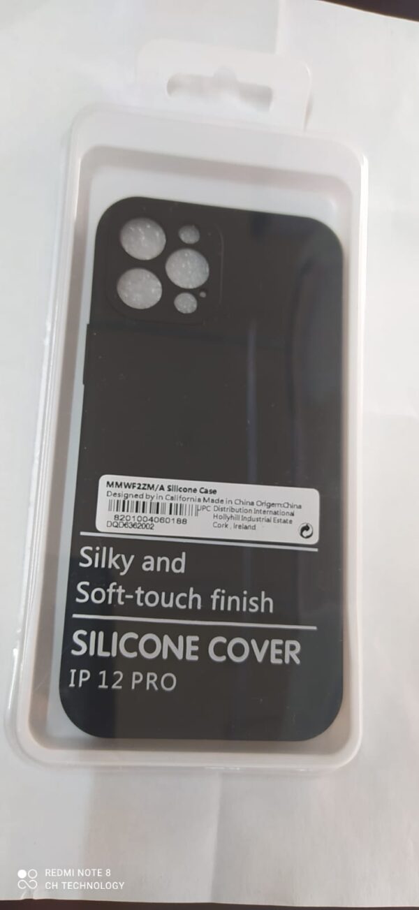 FUNDA NANO SILICON IPHONE 12 PRO NEGRO