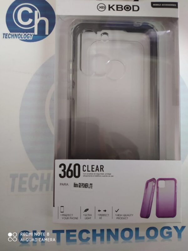 FUNDA 360 MOTO G8 POWER LITE NEGRA