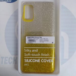 FUNDA GLITTER SAMSUMG A41 BICOLOR AMARIL