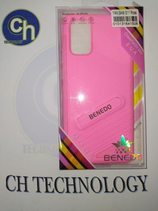 FUNDA SOPORTE CON MICA SAM S11 ROSA