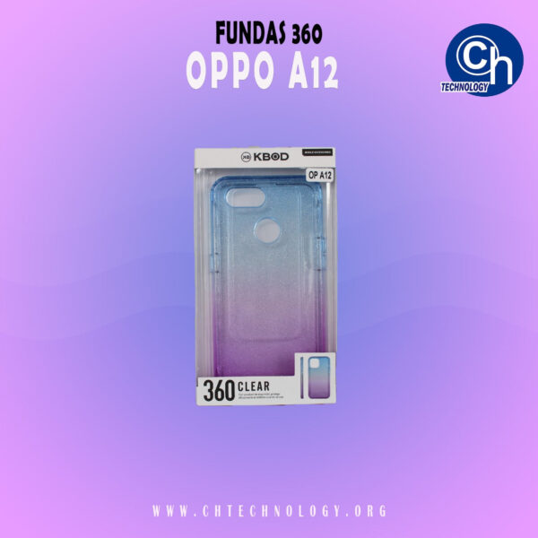 FUNDA 360 OPPO A12 AZUL MORADO