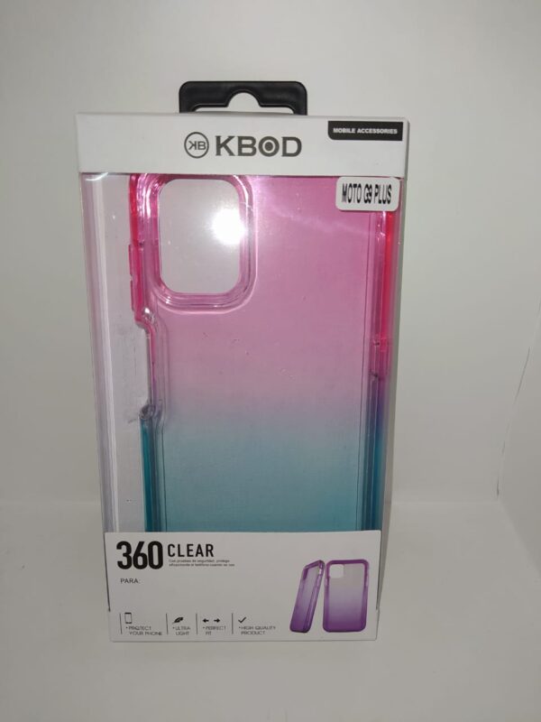 FUNDA 360 MOTO G9 PLUS ROSA AZUL