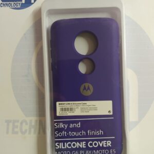 FUNDA NANO SILICON MOT E5/G6 PLAY MORADO