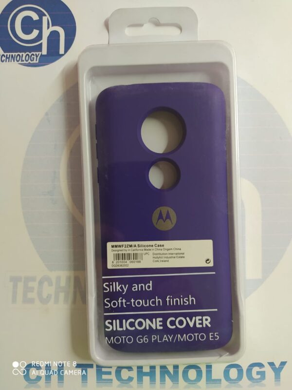 FUNDA NANO SILICON MOT E5/G6 PLAY MORADO