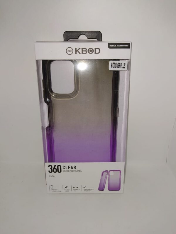 FUNDA 360 MOTO G9 PLUS NEGRO MORADO