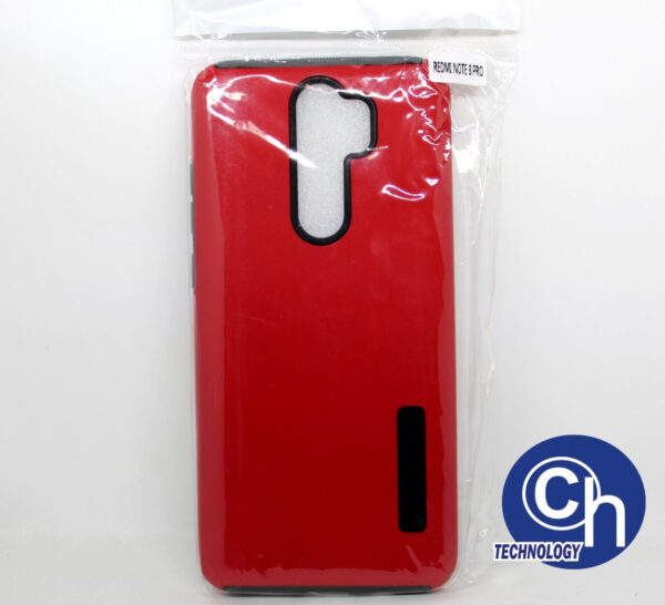 FUNDA 2 EN 1 REDMI NOTE 8 PRO ROJO